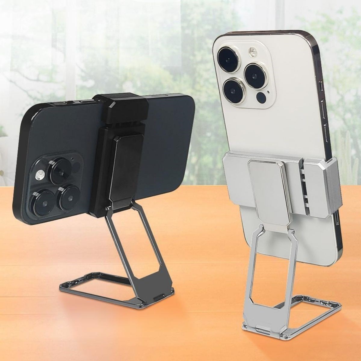 BUFFER® 360 derece Dönen Tüm Telefon Tipleri İle Uyumlu Metal Telefon Standı Braket