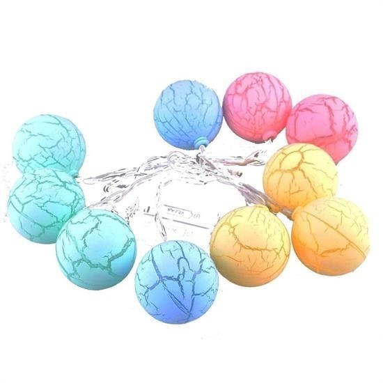 BUFFER® Dekoratif Minik 10 Toplu Ledli Dekoratif Dolama Renkli Led