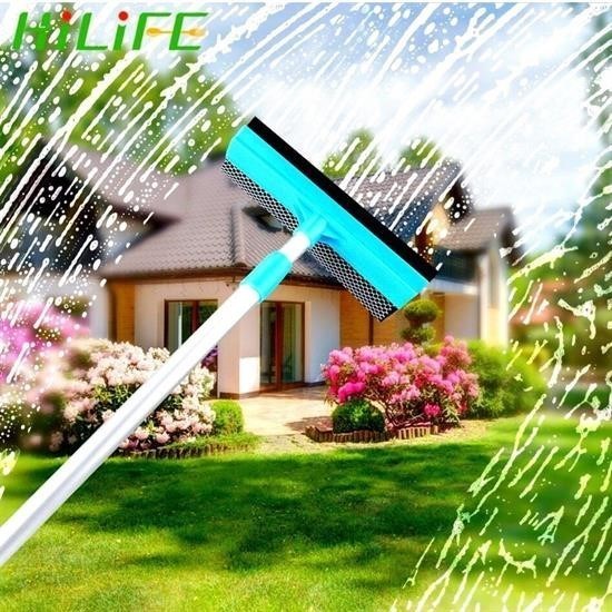 BUFFER® Pratik Teleskopik Sapli Süngerli Çekçekli Kolay Cam Silme Aleti